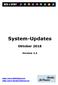 System-Updates. Oktober Version