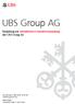 UBS Group AG. Einladung zur ordentlichen Generalversammlung der UBS Group AG