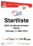 Startliste ZSSV JO-Meisterschaften Slalom Sonntag, 11. März 2018