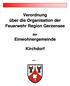 Verordnung über die Organisation der Feuerwehr Region Gerzensee. Einwohnergemeinde. Kirchdorf