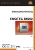 Gebrauchsanweisung EMOTEC B6000. Made in Germany. IPX4 Druck Nr de 22.08