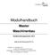 Modulhandbuch. Master Maschinenbau. Studienordnungsversion: gültig für das Wintersemester 2017/18