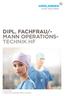 DIPL. FACHFRAU/- MANN OPERATIONS- TECHNIK HF