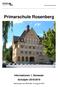 Primarschule Rosenberg Informationen 1. Semester Schuljahr 2018/2019