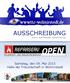AUSSCHREIBUNG. zum 4. Wolmirstedter Tischtennis-Cup. Samstag, den 09. Mai 2015 Halle der Freundschaft in Wolmirstedt