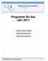 Programm für das Jahr 2011