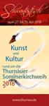 Alle Veranstaltungen unter   Highlights Apr. - Sept Kunst. und. Kultur. rund um die. Thurnauer Sommerkirchweih.