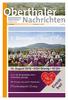 Oberthaler. Nachrichten. Wochenzeitung für Gronig, Güdesweiler, Oberthal und Steinberg-Deckenhardt. 52. Jahrgang Donnerstag, 19. Juli 2018 Nr.