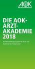 DIE AOK- ARZT- AKADEMIE 2018