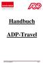 Handbuch. ADP-Travel. ADP-Travel Handbuch Seite 1