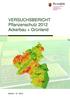 VERSUCHSBERICHT Pflanzenschutz 2012 Ackerbau + Grünland