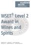 WSET Level 2 Award in Wines and Spirits