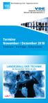 Termine November / Dezember 2018 Seminare - Vorträge - Exkursionen