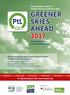 PtL GREENER SKIES AHEAD 2017 CO2. IASA-Message to the U.N. Climate Change Conference PtL-Solutions for a Sustainable Aviation