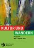 Helga Feller KULTUR UND WANDERN. Programm Mai August NaturFreunde Wuppertal