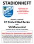 STADIONHEFT. FC Einheit Bad Berka. SG Moorental