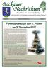 Pyramidenanschub zum 1. Advent am 3. Dezember 2017