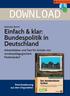 DOWNLOAD. Einfach & klar: Bundespolitik in Deutschland. Arbeitsblätter und Test für Schüler mit sonderpädagogischem Förderbedarf
