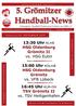 5. Grömitzer Handball-News