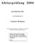 Abiturprüfung 2004 MATHEMATIK. als Grundkursfach. Arbeitszeit: 180 Minuten