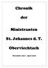 Chronik. der. Ministranten. St. Johannes d. T. Oberviechtach