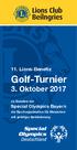 Golf-Turnier 3. Oktober 2017