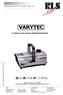 Bedienungsanleitung. Nebelmaschine VARYTEC VN 1000 DMX Seite 1 von 8. RLS-Bedienungsanleitung Nebelmaschine Varytec VN 1000 dmx.
