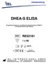 DHEA-S ELISA. Enzymimmunoassay zur quantitativen Bestimmung von DHEA-S in humanem Serum oder Plasma. 1 x 96