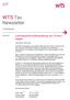 WTS Tax Newsletter. Lohnsteuerliche Behandlung von Firmenwagen. Lohnsteuer. Editorial. Juni 2018 # Liebe Leserin, lieber Leser,