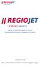 Tarif der Gesellschaft RegioJet a.s. für die Eisenbahnbeförderung von Fahrgästen und Gepäck