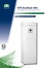 CTC EcoHeat 400. Sole-Wasser Wärmepumpe (Erdsonden) Technische Broschüre