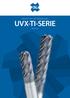 UVX-TI-SERIE. Fräser für Titan und Titanlegierungen. Volume 3