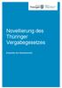 Novellierung des Thüringer Vergabegesetzes. Eckpunkte des Gesetzentwurfs