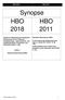 Synopse HBO 2018 HBO 2011 HBO 2018 HBO Hessische Bauordnung (HBO)