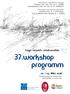 37.workshop programm. lunge- umwelt- arbeitsmedizin. 02. / 03. März Priesterseminar der Diözese Linz, Harrachstraße 7, A 4020 Linz