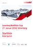 Leonteq Biathlon Cup 27. Januar 2018, Sörenberg. Startliste. Kids Sprint