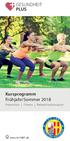 Kursprogramm Frühjahr/Sommer Prävention Fitness Rehabilitationssport.