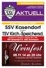 TSV Kirch.-Speichersd. Kreisklasse 2: Samstag 11. Oktober 2014, 15:00