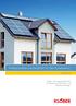 Professionelles Dachzubehör für den Solarbereich SOLAR-LINE. Klöber - der kompetente Partner für Zubehör zu Photovoltaik- und Solarthermieanlagen