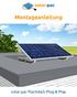 Montageanleitung. solar-pac Flachdach Plug & Play