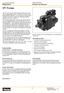 VP1 Pumpe. LKW-Hydraulik Pumpen und Motoren. Konstruktion