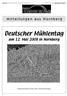 Hornberg Donnerstag, 8. Mai Mitteilungen aus Hornberg. Deutscher Mühlentag. am 12. Mai 2008 in Hornberg