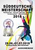 Süddeutsche Meisterschaften 2018 Rollkunstlauf Paarlauf Rolltanz Solotanz Formationslauf Inline-Artistic 28. Juni Juli 2018 Ober-Ramstadt