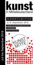 kunst K U N S T / M I T T E in Mitteldeutschland September 2018 MESSE FÜR ZEITGENÖSSISCHE KUNST MAGDEBURG kunst-mitte.com