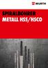 SPIRALBOHRER METALL HSS/HSCO