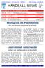 HANDBALL-NEWS. Nr. 125 vom 16. November 2012