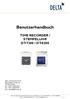 Benutzerhandbuch TIME RECORDER / STEMPELUHR DT-7300 / DT-8200