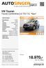 18.970,- inkl. 19 % Mwst. VW Touran Touran Comfortline 2,0 TDI 7-S. *Navi* autosinger.de. Preis: