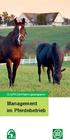 DLG/FN-Zertifizierungsprogramm. Management im Pferdebetrieb
