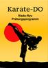 Karate-DO Wado-Ryu Prüfungsprogramm